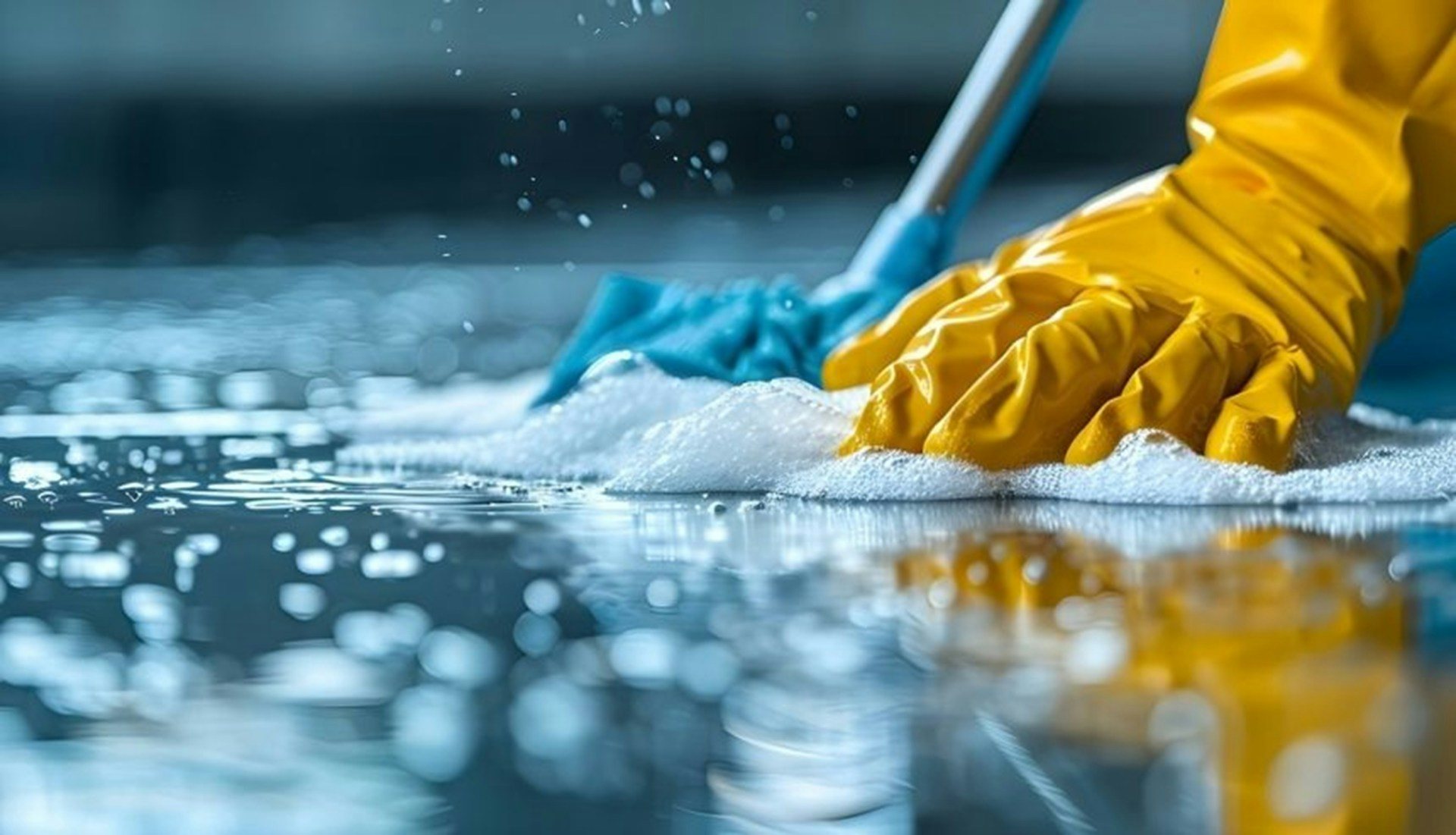 A spotless tile floor