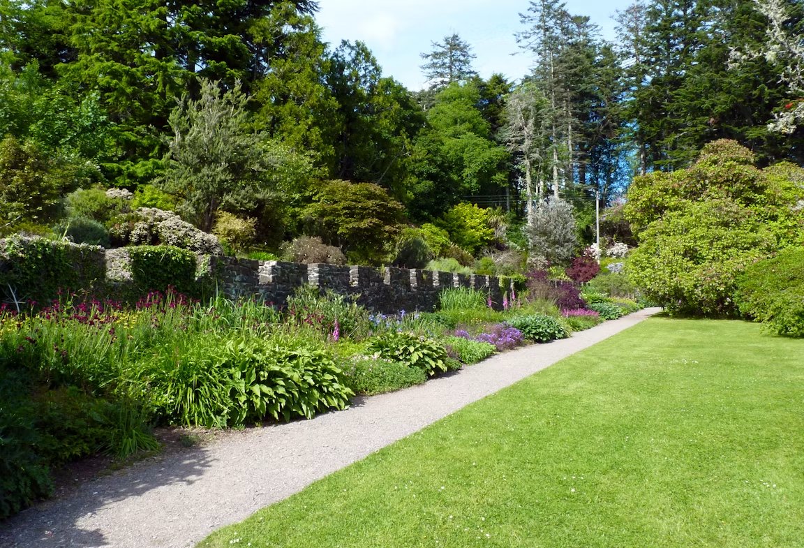 A stone garden path