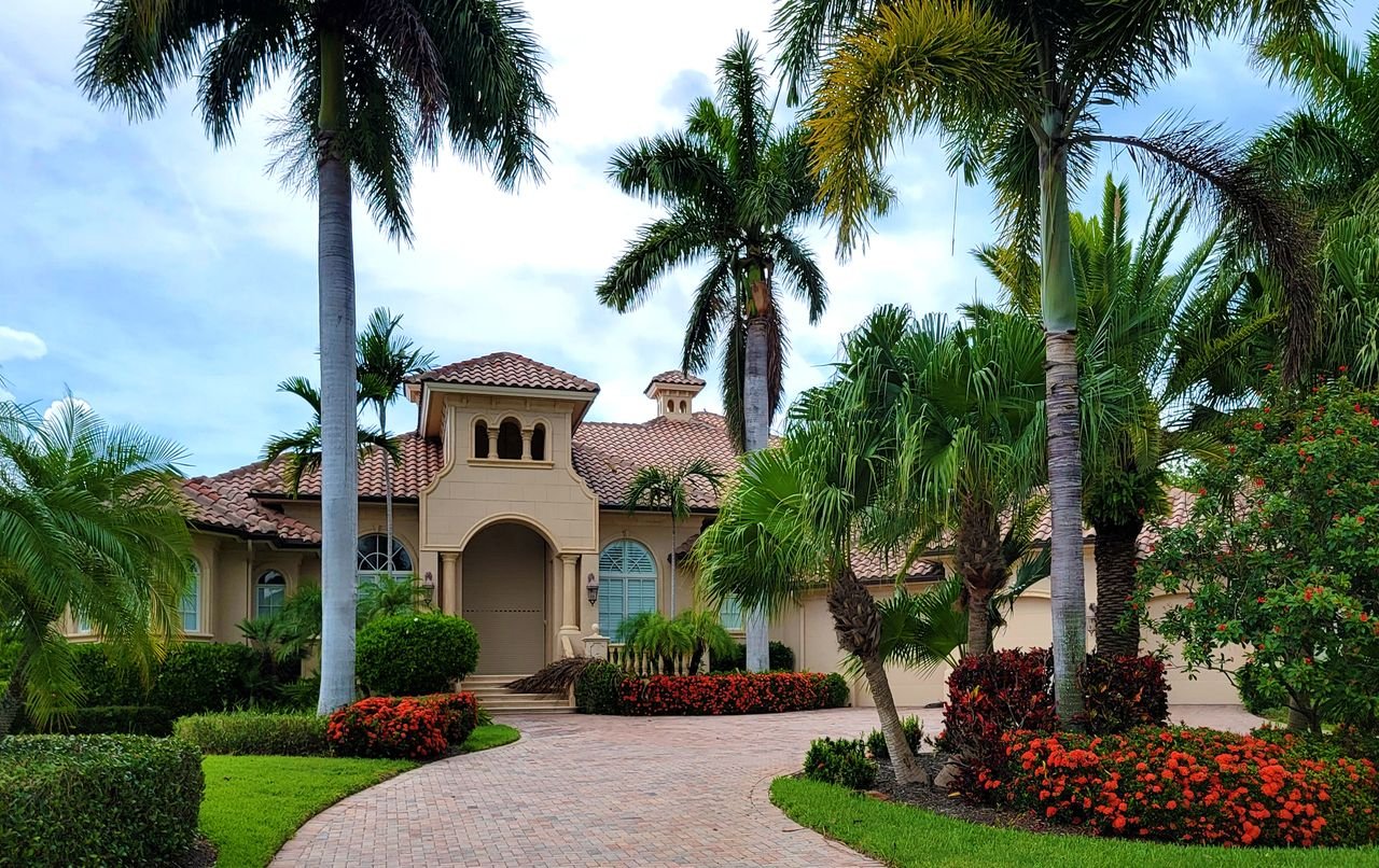 A beautifully landscaped property