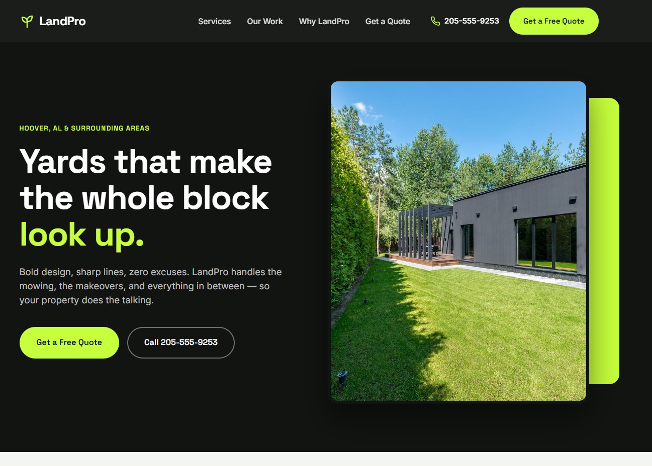 Example site built with OnlineByTonight