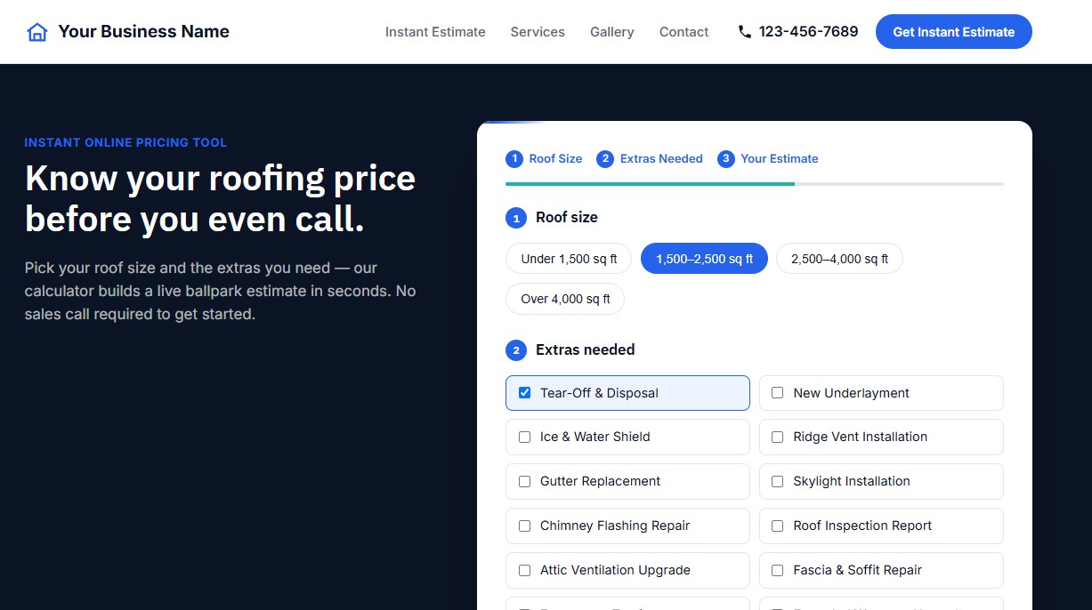 RoofQuote Pro preview