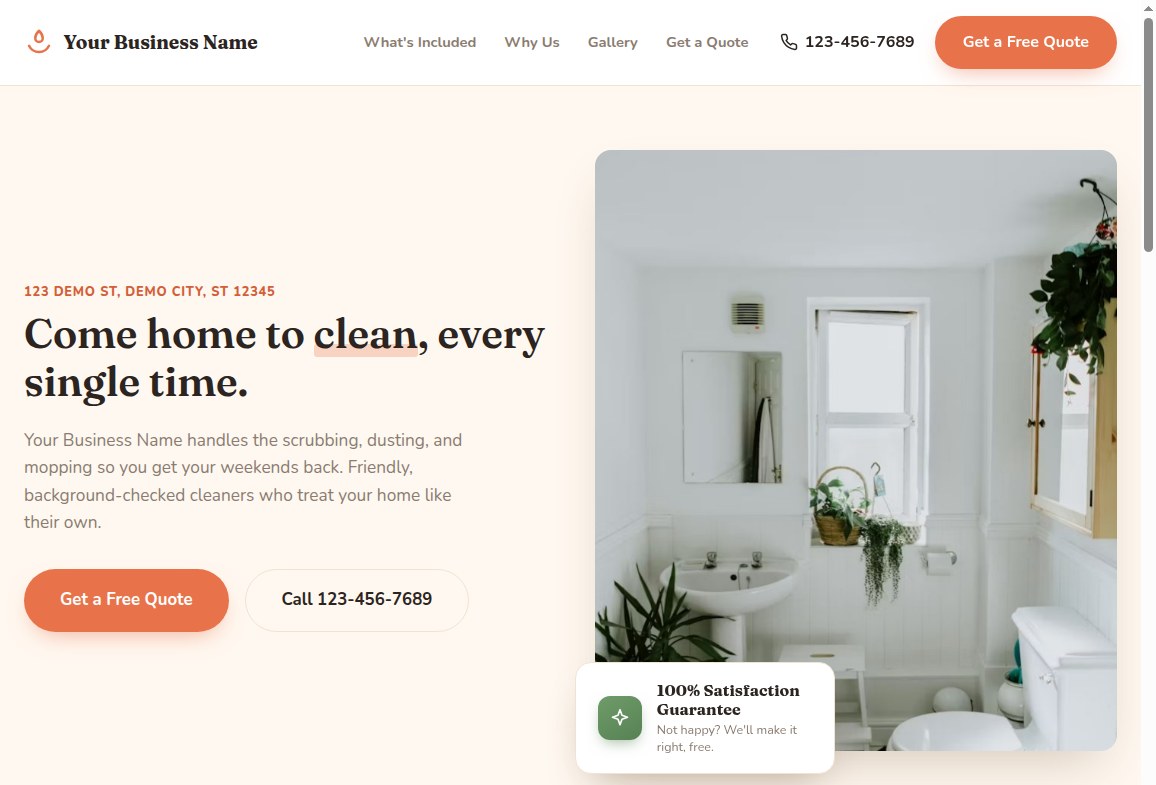 TidySpace Home Cleaning preview